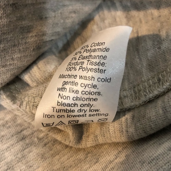 J. Crew Grey and White Peplum Ruffle Hem Tank Top - Picture 7 of 9